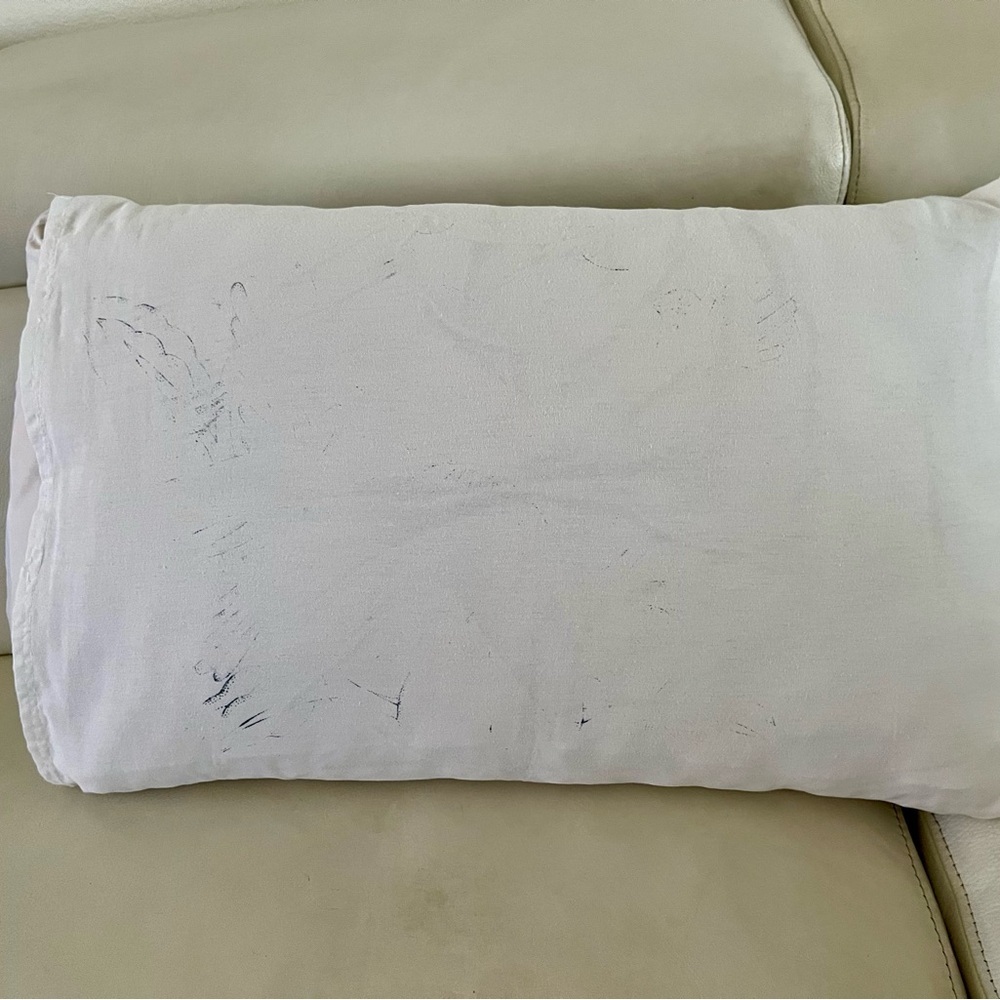 Embroidered Bird and Floral Pillow 17/25 inches - Picture 12 of 12